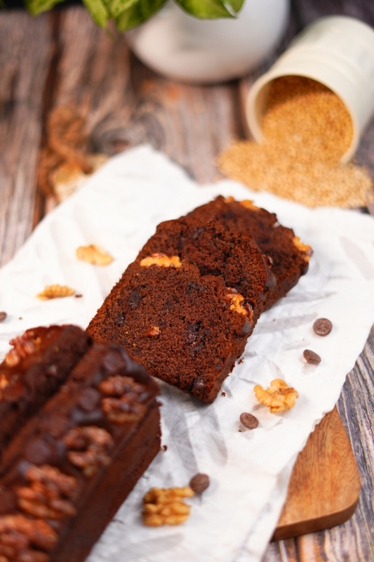 Chocolate Walnut Millet Tea Cake