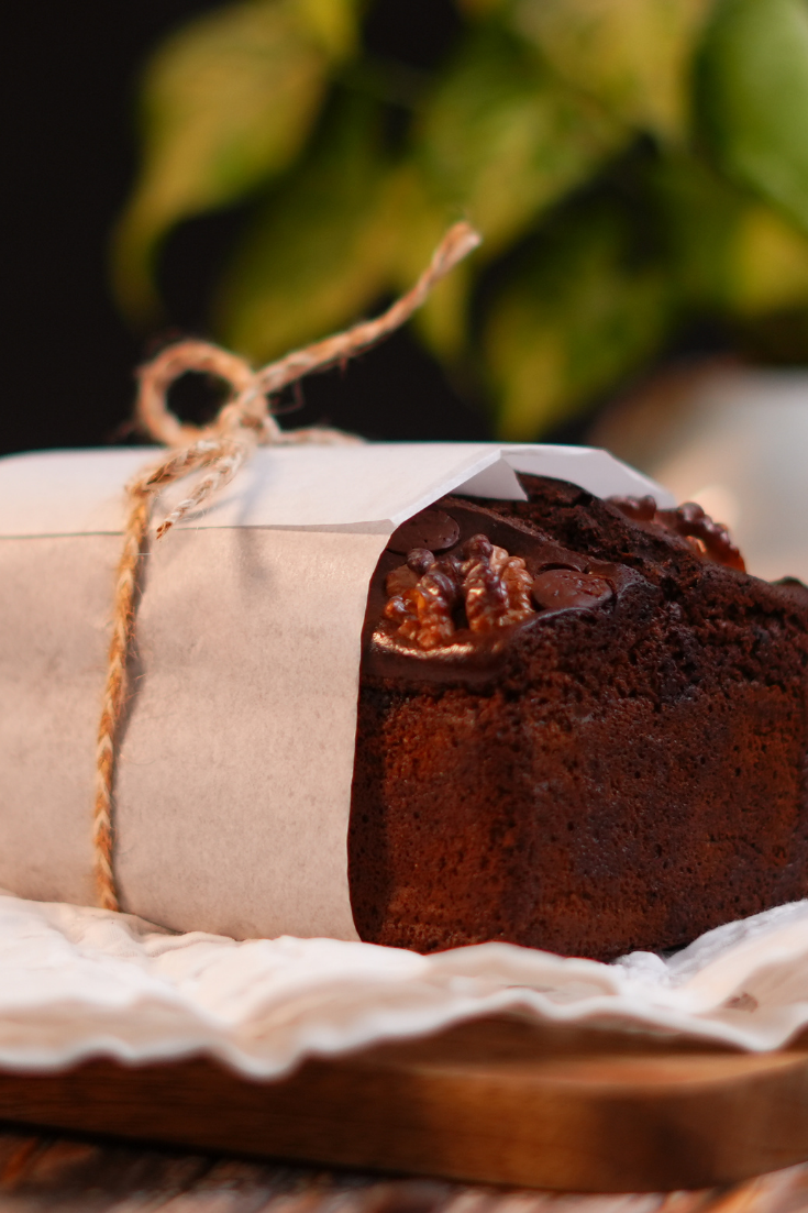 Chocolate Walnut Millet Tea Cake
