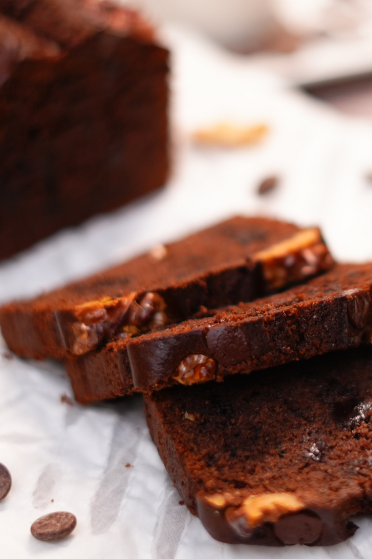 Chocolate Walnut Millet Tea Cake